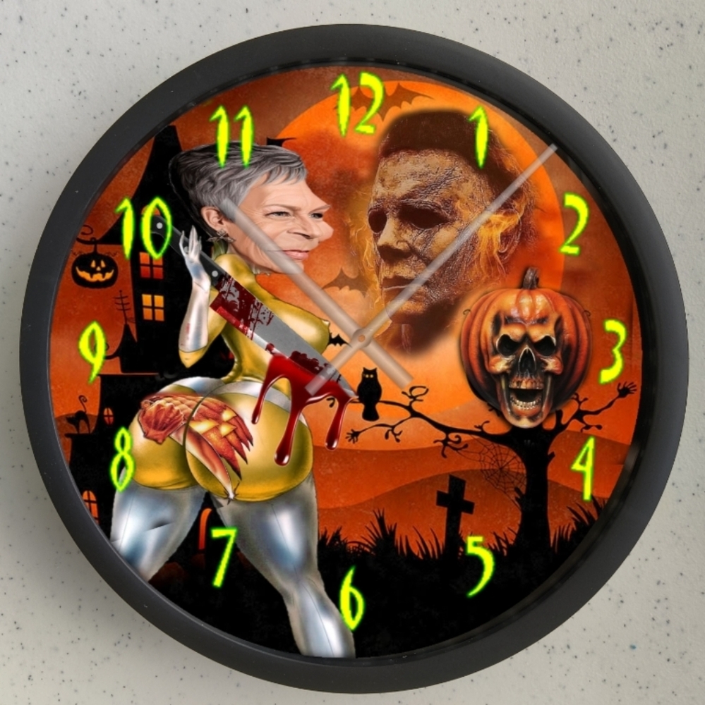 Michael Myers Halloween clock